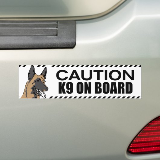 Belgische herder - Malinois Bumpersticker (Op auto)