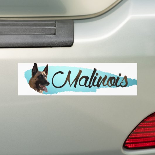 Belgische herder - Malinois Bumpersticker (Op auto)