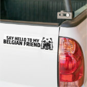 Belgische herder - Malinois Bumpersticker (Op Truck)