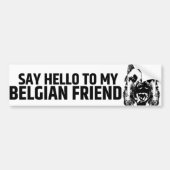 Belgische herder - Malinois Bumpersticker (Voorkant)