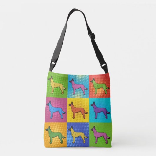Belgische herder - Malinois Crossbody Tas (Achterkant)