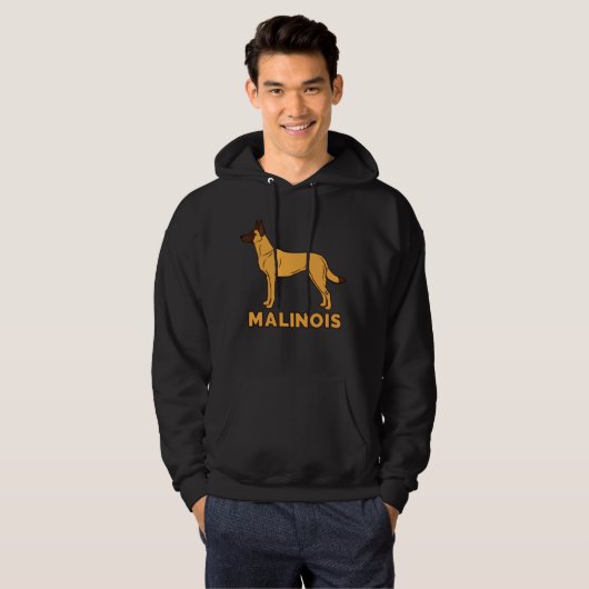 Belgische herder - Malinois Hoodie (Voorkant volledig)