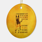 Belgische herder - Malinois - ware krijger Keramisch Ornament (Links)