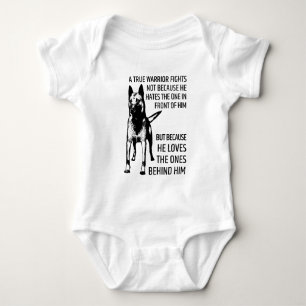 Belgische herder - Malinois - ware krijger Romper