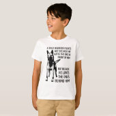 Belgische herder - Malinois - ware krijger T-shirt (Voorkant volledig)