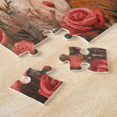 Belgische Herder met Rozen - Valentijnsdag Legpuzzel (Zijkant)