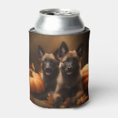 Belgische Herder Puppy Herfst Delight Pompoen Blikjeskoeler (Blikje Voorkant)