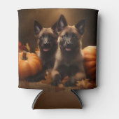 Belgische Herder Puppy Herfst Delight Pompoen Blikjeskoeler (Voorkant)