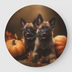 Belgische Herder Puppy Herfst Delight Pompoen Grote Klok