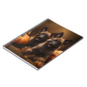 Belgische Herder Puppy Herfst Delight Pompoen Notitieboek (Linkerzijde)