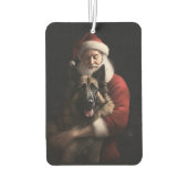 Belgische Herder Sinterklaas Feestelijke Kerstmis Luchtverfrisser (Achterkant)