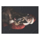 Belgische Herder Sinterklaas Feestelijke Kerstmis Tafelkleed (Voorkant (Horizontaal))
