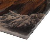 Belgische Herder Sneeuwslee Kerstdecoratie Snijplank (Hoek)