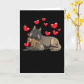 Belgische herder Tervurenberg met gestudeerd dier Kaart (Gele Bloem)