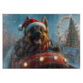 Belgische Herdershond Achterbaan Kerstmis Snijplank