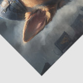 Belgische herdershond - Decoupage - Tissuepapier (Detail)