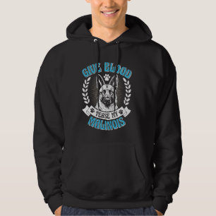 Belgische Herdershond GEEF BLOED TEASE MIJN MALINO Hoodie