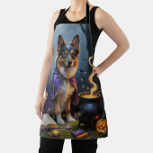 Belgische herdershond grillig Halloween schilderij Schort