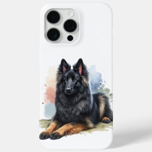 Belgische Herdershond in Aquarel Case-Mate iPhone Case (Achterkant)