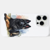 Belgische Herdershond in Aquarel Case-Mate iPhone Case (Achterkant (horizontaal))