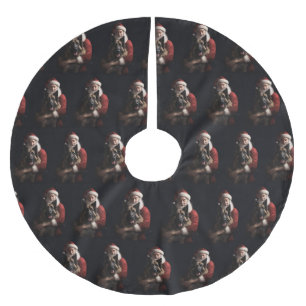 Belgische Herdershond Kerstman Festive Kerstmis Kerstboom Rok