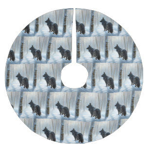 Belgische herdershond laat het sneeuwen Kerstmis Kerstboom Rok