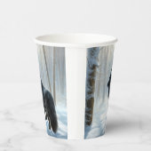 Belgische herdershond laat het sneeuwen Kerstmis Papieren Bekers (Rechts)