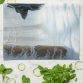 Belgische herdershond laat het sneeuwen Kerstmis Theedoek (Gevouwen)