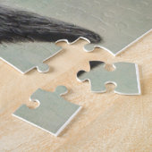 belgische herdershond met zwarte kitten legpuzzel (Zijkant)