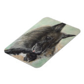 belgische herdershond met zwarte kitten magneet (Linkerzijde)