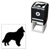 Belgische herdershond Silhouet Zelfinkt Stempel (In situ)