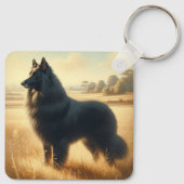 Belgische Herdershond Sleutelhanger (Achterkant)