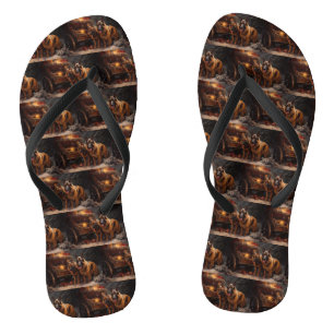 Belgische Herdershond Sneeuw Sneeuw Sfeer Kerst De Teenslippers