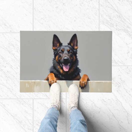 Belgische Herdershond Vloermat Kunst Deurmat (Binnen)