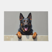 Belgische Herdershond Vloermat Kunst Deurmat (Voorkant)