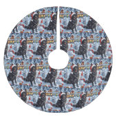 Belgische Herdershond Winter Wonderland Kerstmis Kerstboom Rok (Voorkant)