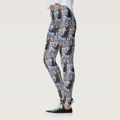Belgische Herdershond Winter Wonderland Kerstmis Leggings (Links)
