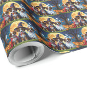 Belgische Herdershonden Pompoen Halloween Grappig Cadeaupapier (Rol Hoek)