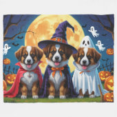 Belgische Herdershonden Pompoen Halloween Grappig Fleece Deken (Voorkant (Horizontaal))
