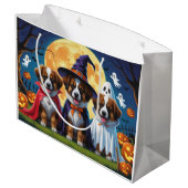 Belgische Herdershonden Pompoen Halloween Grappig Groot Cadeauzakje (Achterkant Gekanteld)