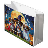 Belgische Herdershonden Pompoen Halloween Grappig Groot Cadeauzakje (Voorkant Gekanteld)