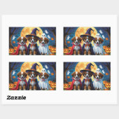 Belgische Herdershonden Pompoen Halloween Grappig Rechthoekige Sticker (Vel)