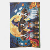 Belgische Herdershonden Pompoen Halloween Grappig Theedoek (Verticaal)