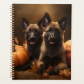 Belgische Herderspup Herfstvreugde Pompoen Planner (Voorkant)