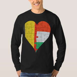 Belgische Hongaarse vlag Heart T-shirt
