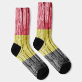 Belgische houten vlag sokken (Rechts)