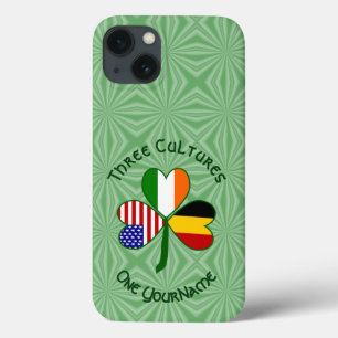 Belgische Ierse Amerikaanse Klaver Vlag Persoonlij Case-Mate iPhone Case