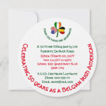 Belgische Ierse Amerikaanse Verjaardag met Klaver 