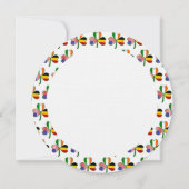 Belgische Ierse USA Shamrock gepersonaliseerde ver Kaart (Achterkant)