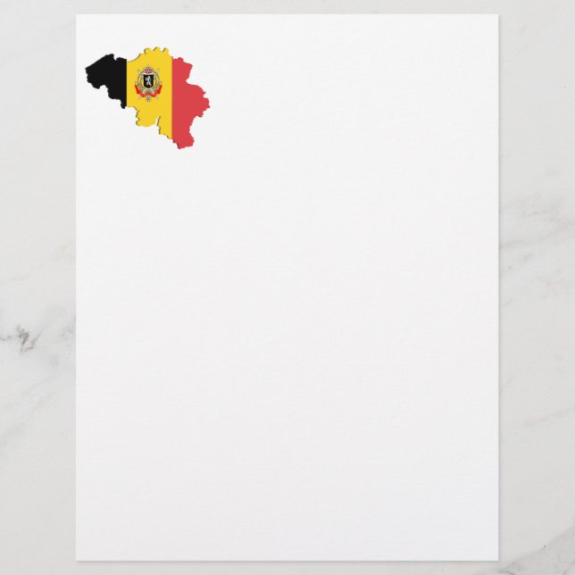 Belgische kaart (Voorkant)